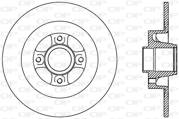 OPEN PARTS Тормозной диск BDA2427.10